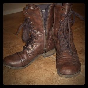 Dark Brown Combat Boots